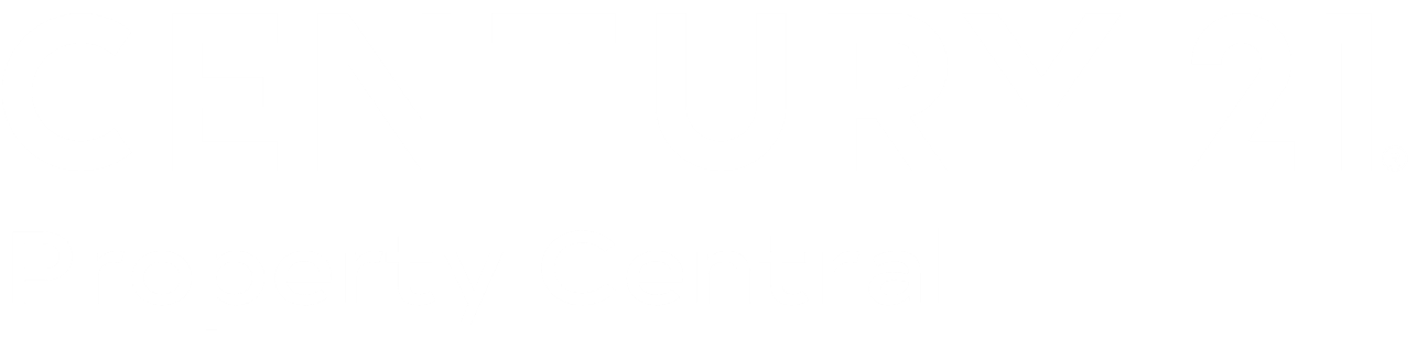 Century 21 Property Central White Logo